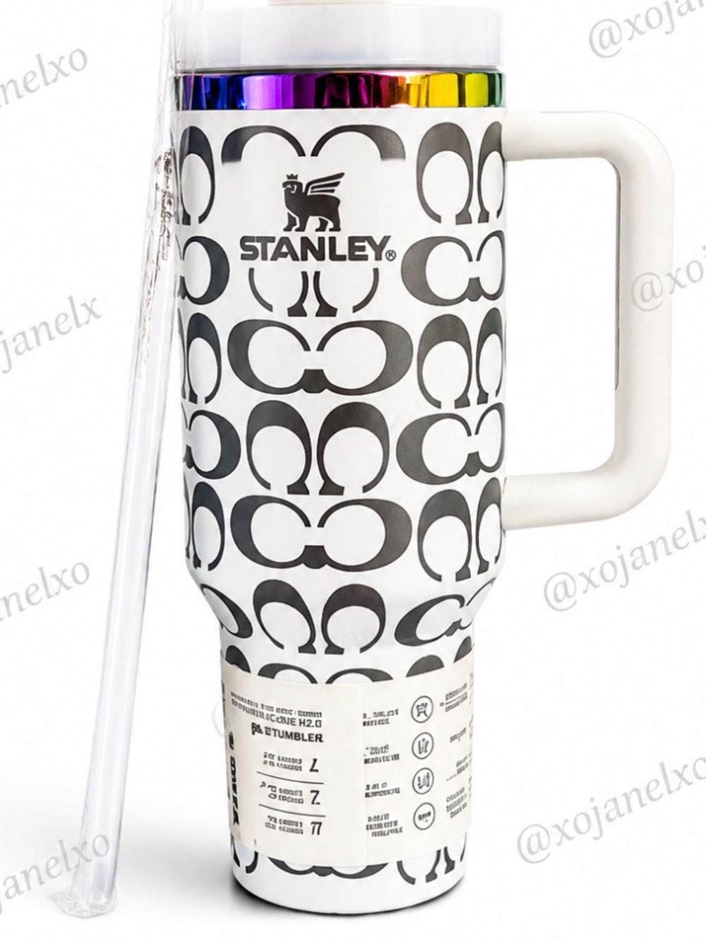 Stanley White Quencher H2.0 Flowstate™ Tumbler | 40 OZ